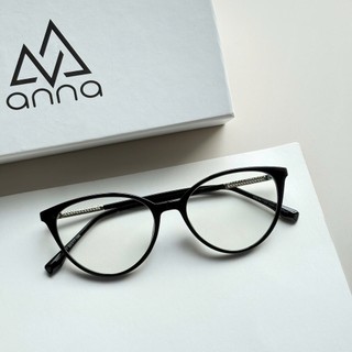 Kính mắt ANNA mắt mèo kim loại dáng mắt mèo unisex cá tính OL 30327
