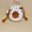 Túi dây rút mini 9x10cm đựng tai nghe, tiền đựng tỏi cho bé phụ kiện bằng len handmade