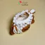 Túi dây rút mini 9x10cm đựng tai nghe, tiền đựng tỏi cho bé phụ kiện bằng len handmade