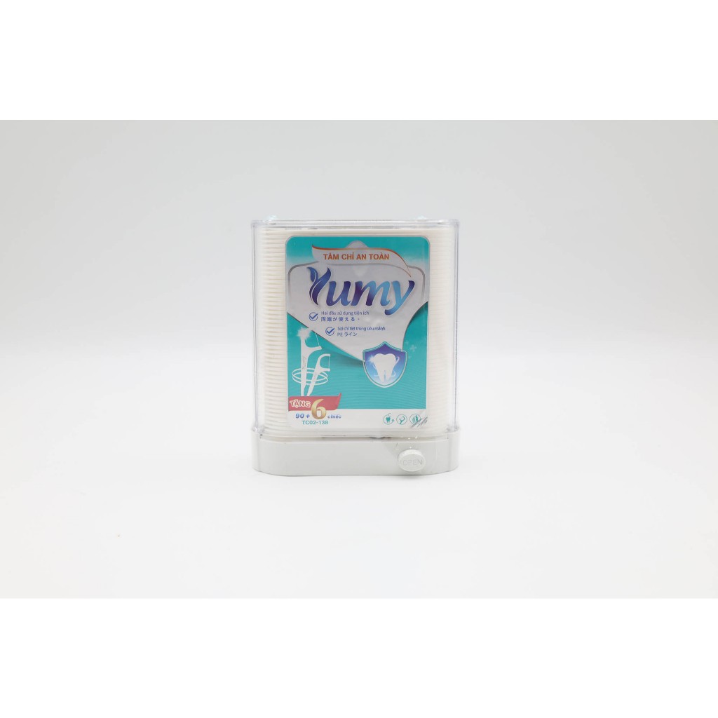 Combo 4 hộp Tăm chỉ YUMY hộp Tự động 96 chiếc chỉ mịn không tưa sợi, thiết kế thông minh (TC02-138)