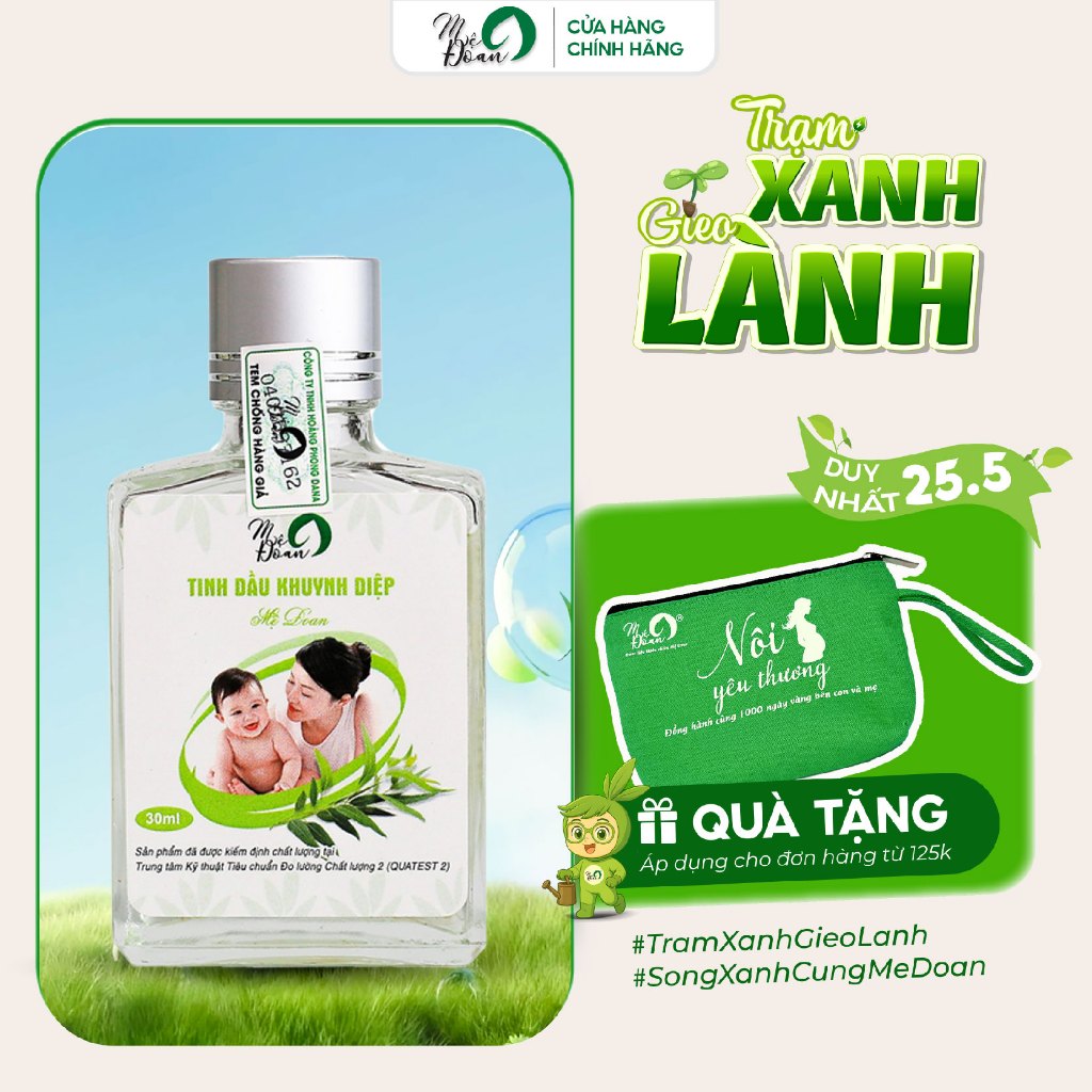 Ảnh Tinh dầu khuynh diệp Mệ Đoan, nguyên chất, giữ ấm. Dầu khuynh diệp xông phòng 1