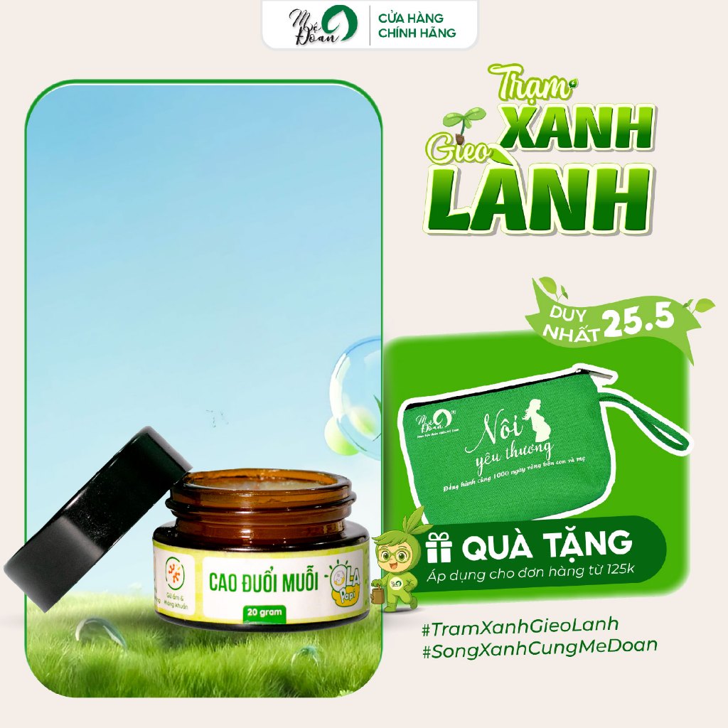 Ảnh Cao đuỗi muỗi Mệ Đoan cho trẻ nhỏ, trẻ sơ sinh 20g 1