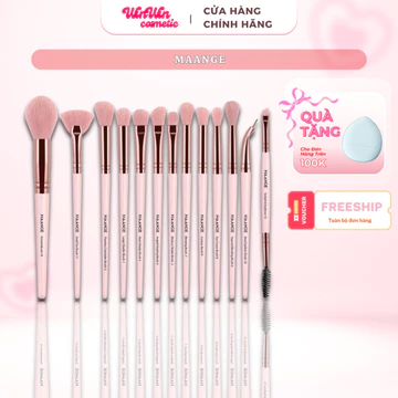 Bộ 13 Cọ Trang Điểm MAANGE Chuyên Nghiệp Lông Cọ Mềm Tiện cọ khuyết điểm cọ trang điểm mắt cọ môi cọ má hồng tạo khối mũ