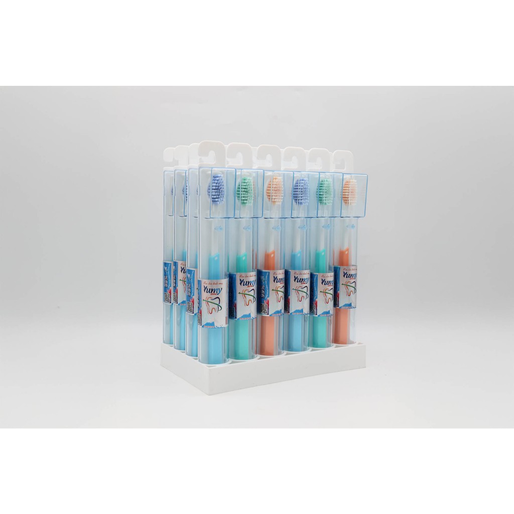 Bàn chải đánh răng YUMY Shine đầu chải cong/ vuông, lông chải mềm, tay cầm chống trượt (BC01-109)