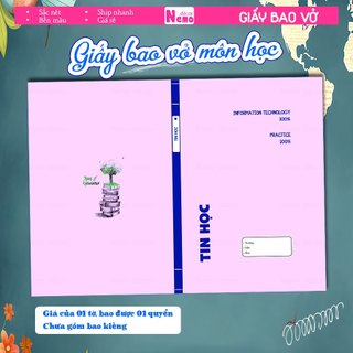 Giấy Bao Tập, Bao Vở Theo Môn Học Pastel | Giấy Bao Tập, Giấy Bọc Vở A5, B5, Tập Sinh Viên.