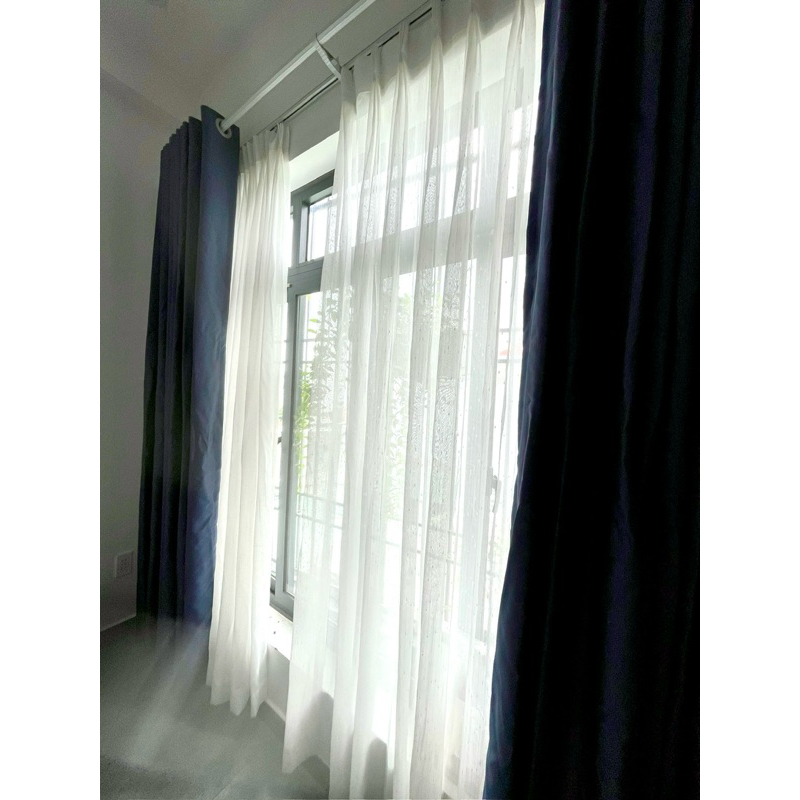 (1 cái) Pát đỡ đôi 20cm và 16cm, dùng cho rèm 2 lớp, chất liệu nhôm chắc chắn.