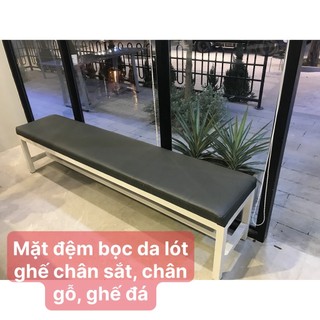 ( Chỉ có đệm)Đệm ngồi, đệm lót ghế bọc da cao cấp, đệm ghế chân sắt, ghế gỗ, xích đu, nhận làm theo yêu cầu