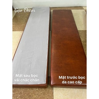 ( Chỉ có đệm) Đệm ngồi bọc da cao cấp , đệm ngồi lót ghế chân gỗ, chân sắt, ghế đá nhận làm theo yêu cầu