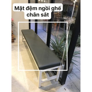 ( Chỉ có đệm)Đệm ngồi, đệm lót ghế bọc da cao cấp, đệm ghế chân sắt, ghế gỗ, xích đu, nhận làm theo yêu cầu