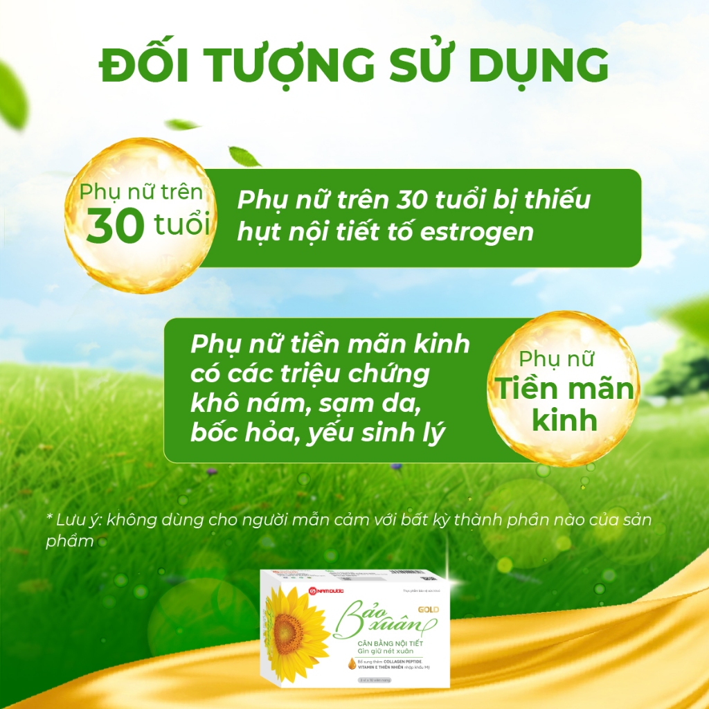 Chất lượng Viên uống Bảo Xuân Gold hỗ trợ nội tiếtố