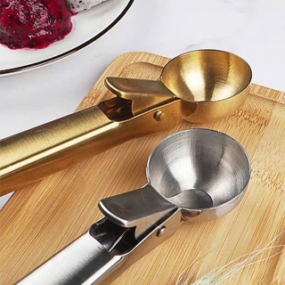 Muổng Múc Kem Đa Năng Bằng Thép Không Gỉ, Dụng Cụ Múc Kem, Trái Cây, Muỗng múc kem inox