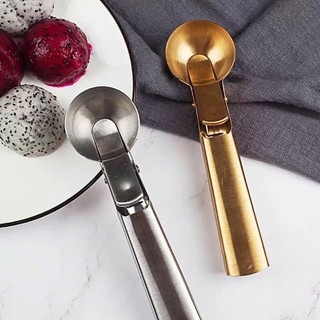 Muổng Múc Kem Đa Năng Bằng Thép Không Gỉ, Dụng Cụ Múc Kem, Trái Cây, Muỗng múc kem inox
