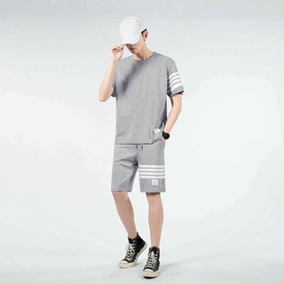 Quần áo Thun Nam - bộ viền kẻ chất thun lưới mè phong cách trẻ trung thời trang mùa hè 9999