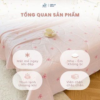 Chăn Thun Lạnh Họa Tiết Mùa Hè Mềm Mát Mượt M2T BEDDING - Chăn Hè Mỏng Thoáng Điều Hòa Không Khí, Chăn Dùng Cho Gia Đình