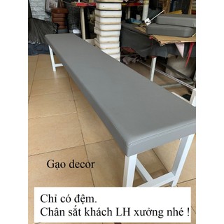 ( Chỉ có đệm) Đệm ngồi bọc da cao cấp , đệm ngồi lót ghế chân gỗ, chân sắt, ghế đá nhận làm theo yêu cầu
