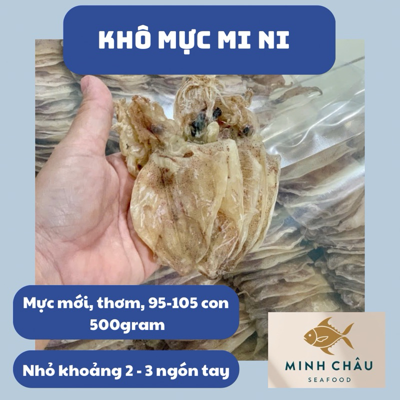 Khô mực mini nhỏ 2 3 ngón tay, 180 - 210 con 1kg, Minh Châu seafood ...