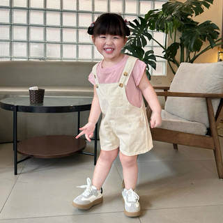 Quần yếm kaki cho bé Batala Kids, QUẦN YẾM ĐÙI KAKI cho bé trai bé gái phong cách Hàn Quốc cho bé từ 10-25kg.