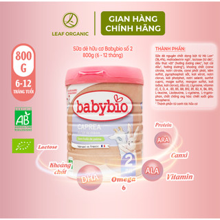 Sữa dê hữu cơ Babybio số 1, 2, 3