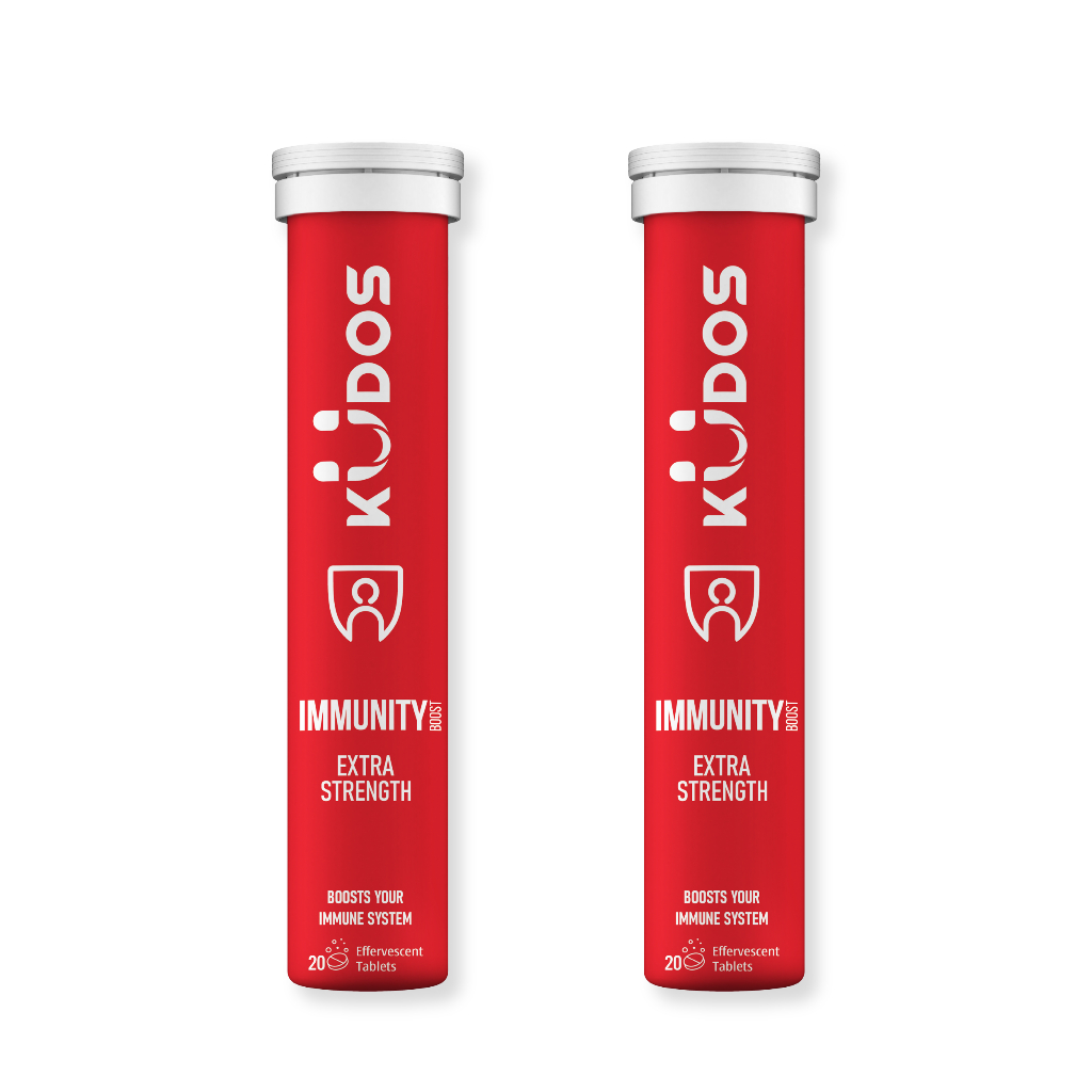 Combo 2  Tuýp TPBVSK Viên sủi KUDOS IMMUNITY bổ sung 1000mg vitamin C, Kẽm, D3, E, Selen (20 viên/tuýp)