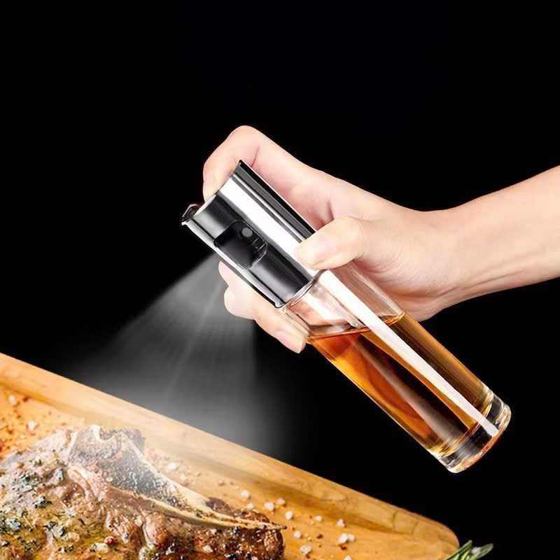 LỌ XỊT DẦU ĂN CẦM TAY TIỆN LỢI - Bình Xịt Dầu Ăn Phun Sương Thủy Tinh Chắc Chắn Chai Xịt Dầu Ăn Dạng Sương Đa Năng
