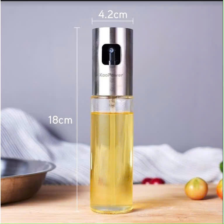 LỌ XỊT DẦU ĂN CẦM TAY TIỆN LỢI - Bình Xịt Dầu Ăn Phun Sương Thủy Tinh Chắc Chắn Chai Xịt Dầu Ăn Dạng Sương Đa Năng