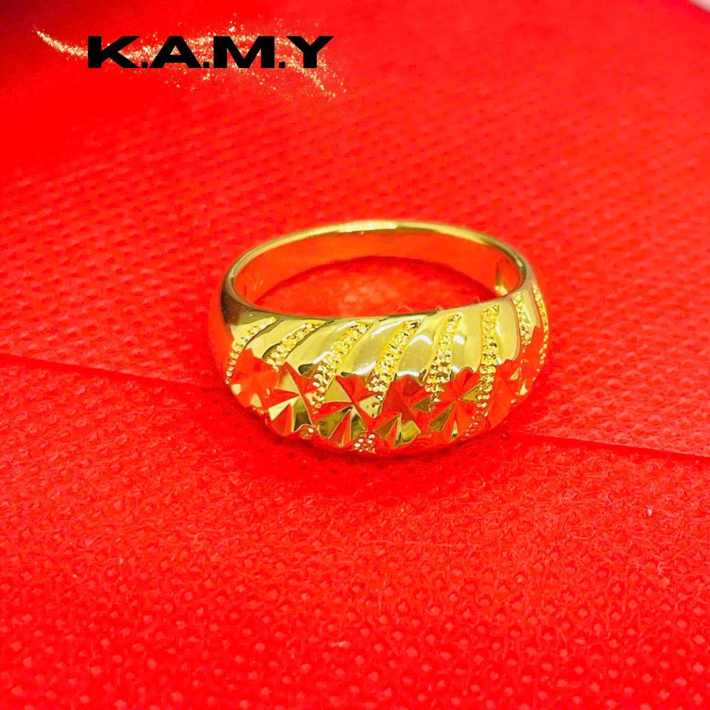Nhẫn Titan Nữ 24k kiểu rồng vảy cá sang trọng - Trang sức vàng cao cấp K.A.M.Y