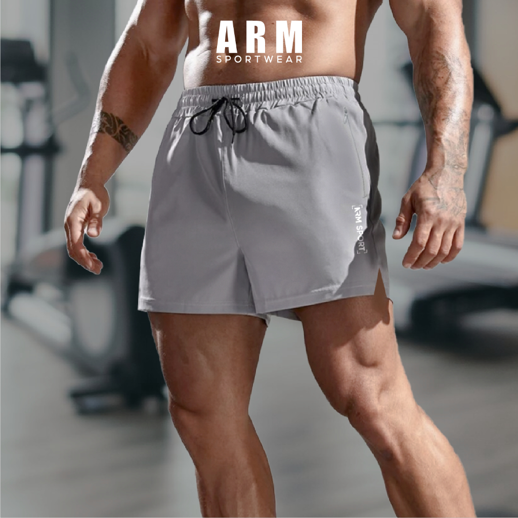 Quần Short Nam Thể Thao Chất Thun Speed Up ARM Sportwear 5 Inch tập gym, chạy bộ, vận động thoải mái