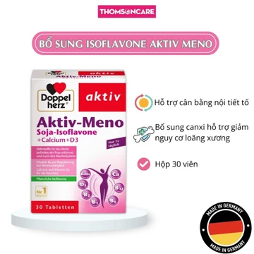 Bố sung nội tiết tố nữ Aktiv Meno - Nhập khẩu từ Doppelherz Đức, viên uống nội tiết nữ, tăng sinh lý nữ từ mầm đậu nành