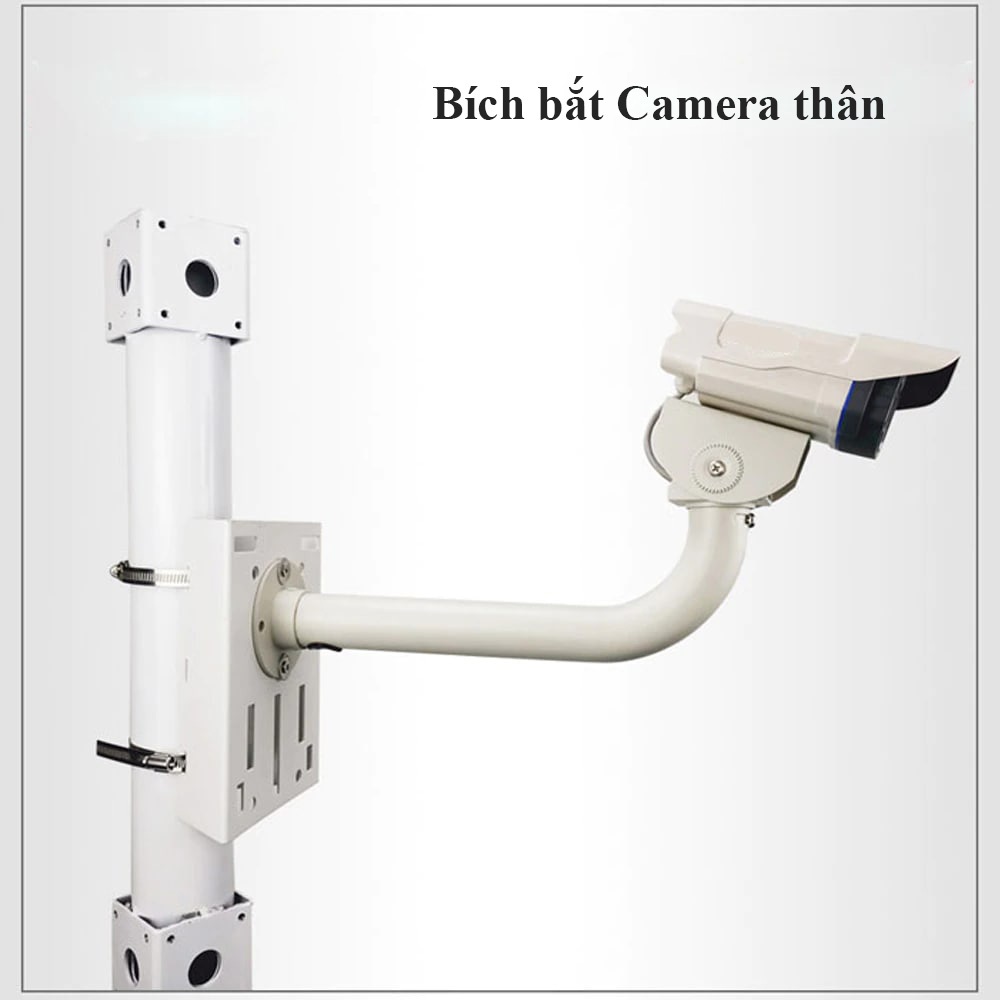 Bích bắt Camera Thân Ngoài Trời 15x21cm Chống Rỉ Kèm 2 Đai Inox Phi 30 ...