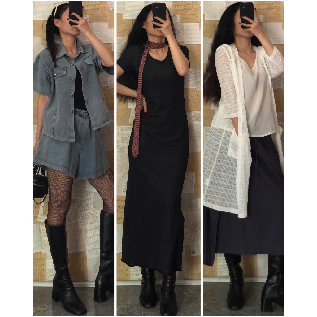 [update tháng 3.2026] Đầm váy vintage dáng dài mix sẵn ig: april6_clothing