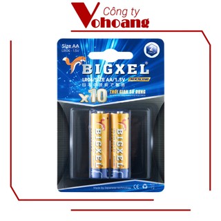 Pin AA Alkaline BIGXEL LR06 - Vỉ 2 viên pin tiểu kiềm chống chảy