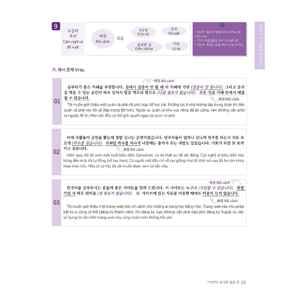 Sách All About Korean Topik Writing thi TOPIK II- Luyện viết câu 51-54 ...