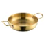 Nồi Lẩu, Chảo Mini Inox Không Gỉ Hình Tròn Màu Vàng Đẹp Size 20Cm