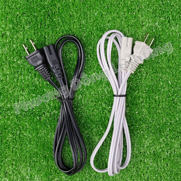 Combo 2 Dây nguồn số 8 Loại tốt dây dài 1,6m - dây Loại rẻ dài 1m