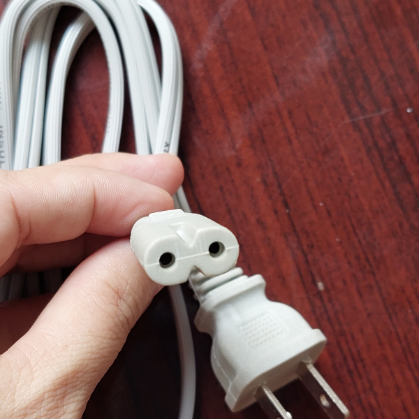 Combo 2 Dây nguồn số 8 Loại tốt dây dài 1,6m - dây Loại rẻ dài 1m