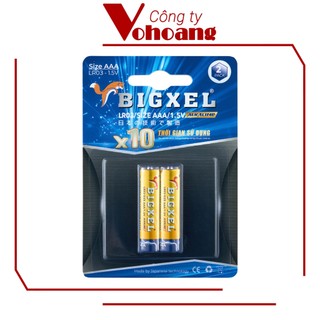 Pin AAA Alkaline BIGXEL LR03 - Vỉ 2 viên pin đũa kiềm chống chảy