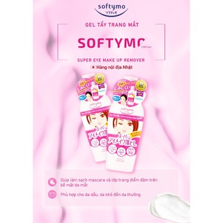 Gel Tẩy Trang Mắt Softymo Suprer Eye Make Up Remover Kose Nhật Bản 230ML