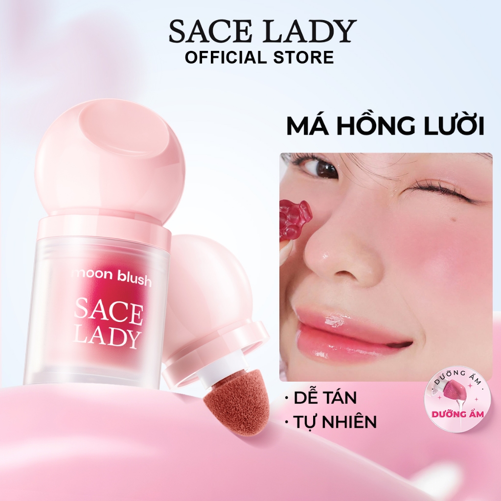 SACE LADY Má hồng lười  không thấm nước +Liquid Contour  đa dụng  Bộ trang điểm