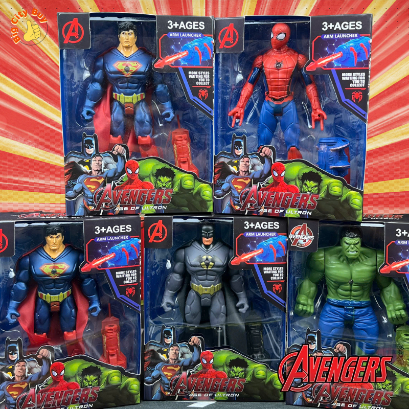 Hộp Đồ Chơi Siêu Anh Hùng Siêu Đỉnh Có Đèn Cử Động Được Đồ Chơi Avengers Siêu Đẳng Siêu Nhân Giải Cứu Thế Giới 51-HSAH