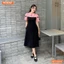 Đầm thiết kế BEMINE cổ đức tay phồng đính nơ dáng chữ A phù hợp đi làm, đi chơi-MT10104
