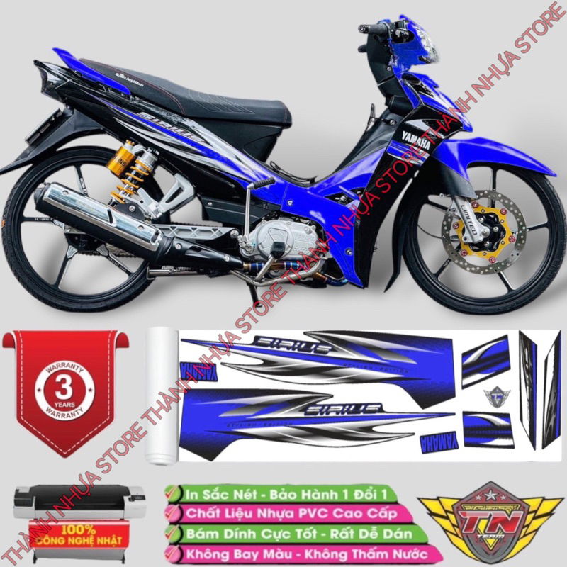 Tem Sirius zin 2013 - Tem rời dán Sirius 3 lớp cao cấp