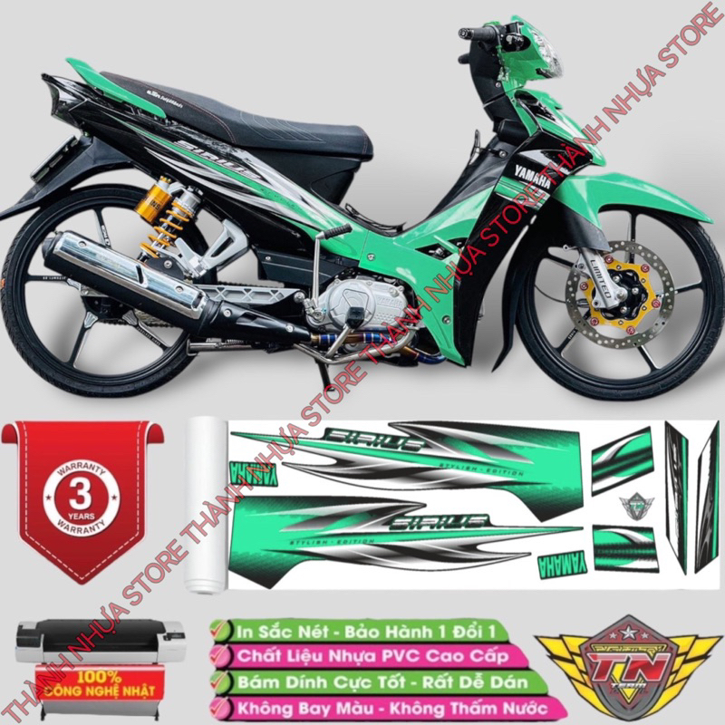 Tem Sirius zin 2013 - Tem rời dán Sirius 3 lớp cao cấp