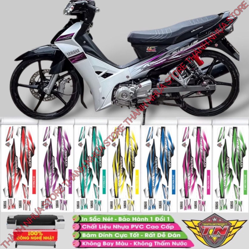 Tem Zin 2013 Sirius Trắng - Tem rời dán Sirius 3 lớp cao cấp