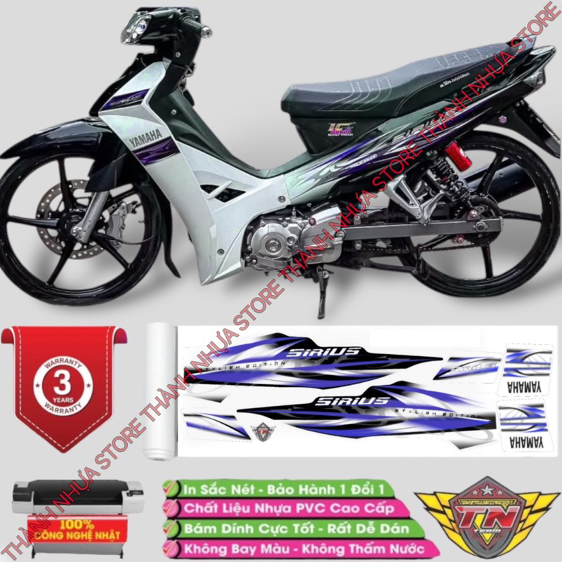Tem Zin 2013 Sirius Trắng - Tem rời dán Sirius 3 lớp cao cấp