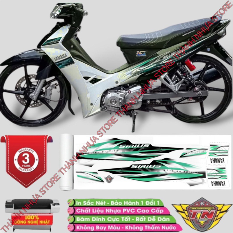 Tem Zin 2013 Sirius Trắng - Tem rời dán Sirius 3 lớp cao cấp