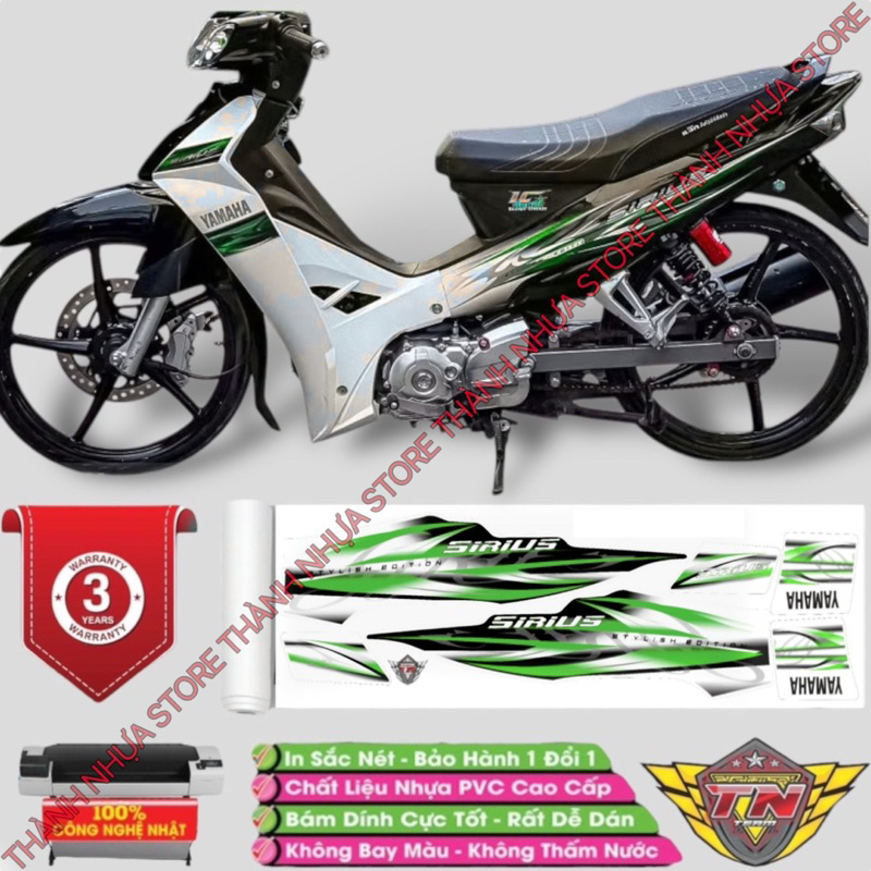 Tem Zin 2013 Sirius Trắng - Tem rời dán Sirius 3 lớp cao cấp