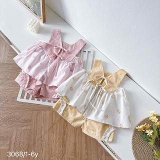 Váy Bộ Hè Nơ Lưng Điệu Đà Cho Bé Mặc Đi Học, Đi Chơi,.... 8-26kg