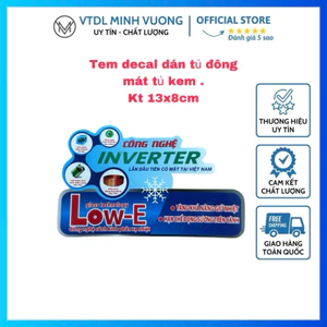 Tem decal dán tủ đông mát tủ kem sanaky - alaska decan trang trí- sẵn keo tự dính