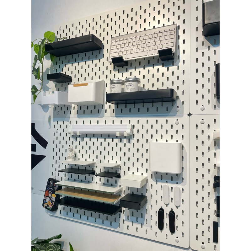 Phụ kiện Pegboard đa năng, khay, giá đỡ, hộp kéo cho bảng lỗ dọc, so le