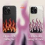 Ốp Lưng Iphone, Ốp Lưng iphone 15 Plus Đẹp Độc Đáo Hoạ Tiết Ngọn Lửa Kính Cao Cấp Cho Iphone 16 15 14 13 12 11 - SakuMai